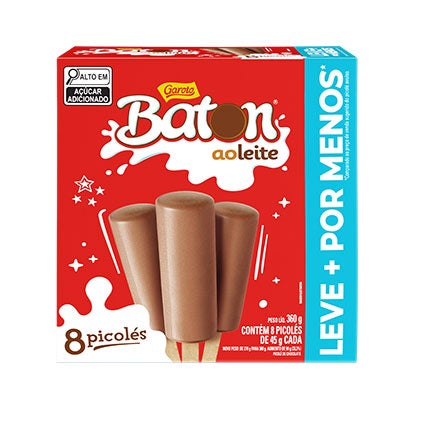 Multipack Picolés Baton 360g