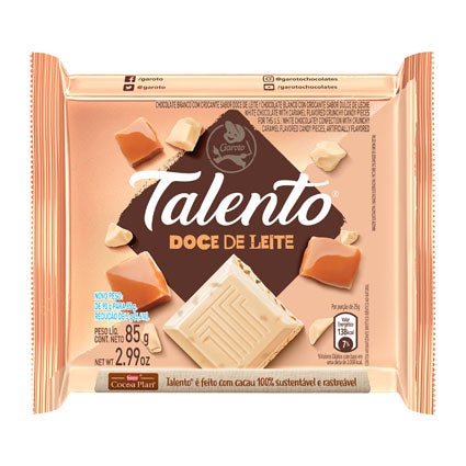 Chocolate Talento Doce de Leite 85g